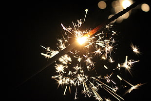lighted fireworks