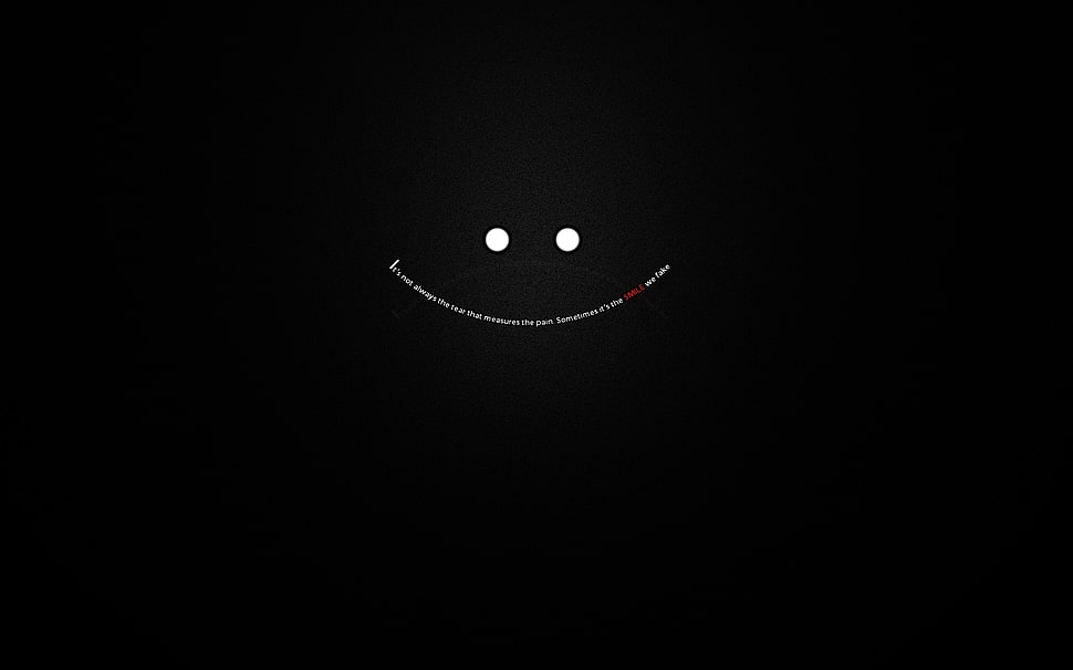 quote, sad, smiling HD wallpaper