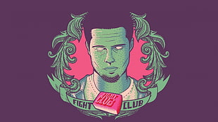 Fight Club logo, Fight Club, Brad Pitt HD wallpaper