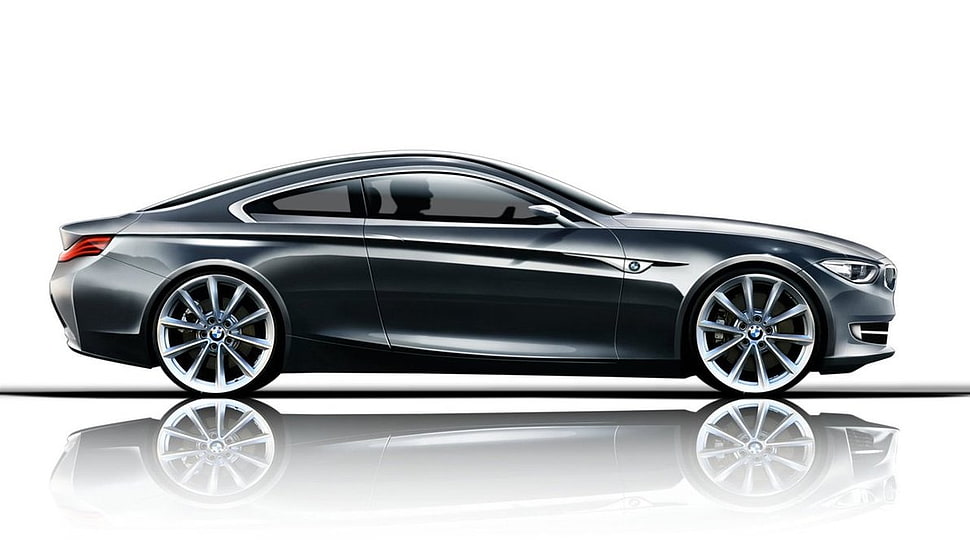 black coupe HD wallpaper