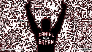 Daniel Bryan text, WWE, wrestling, Daniel Bryan