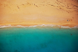 body of water aerial photography