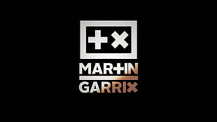 white Martin Garrix logo, Martin Garrix, music, Eletronic