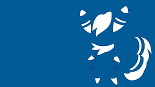 white and blue cat logo, Pokémon, video games