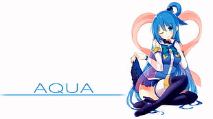 Aqua anime character, Aqua (KonoSuba), Kono Subarashii Sekai ni Shukufuku wo! HD wallpaper