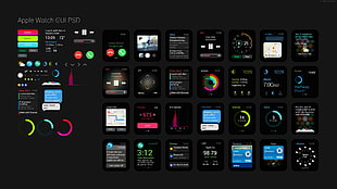 Apple Watch GUI PSD screen