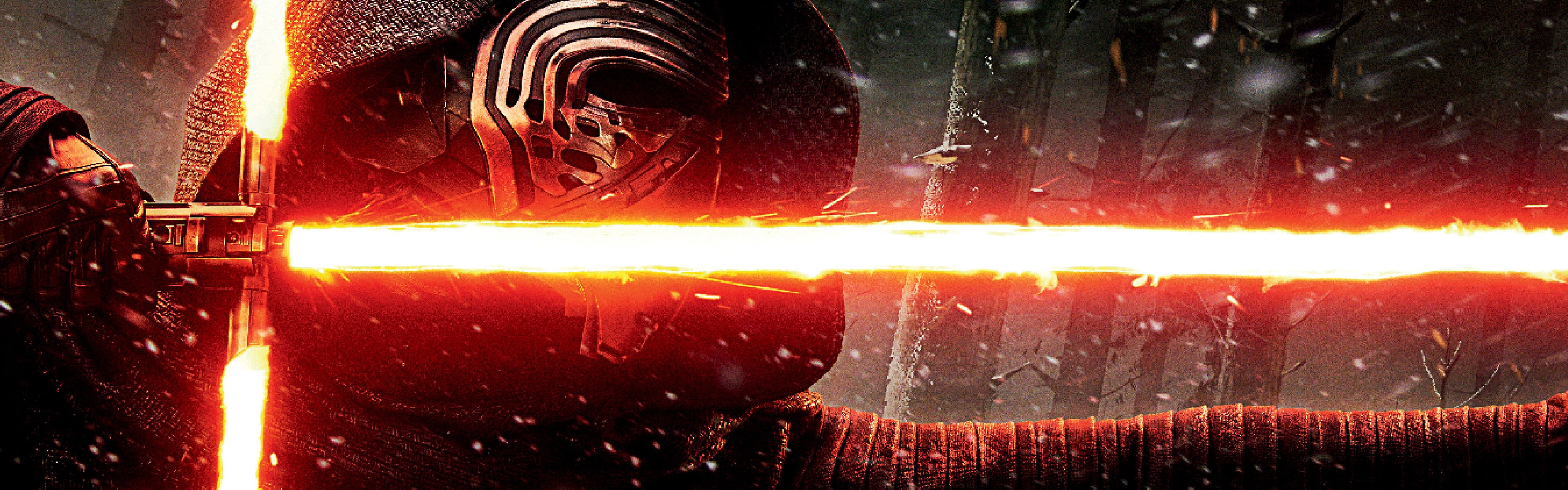 gray and red lightsaber, lightsaber, Kylo Ren, Star Wars: The Force Awakens, movies