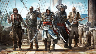 Assassin's Creed Black Flag digital wallpaper