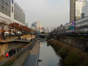 lake, Chunggyechun, Seoul, South Korea, canal HD wallpaper