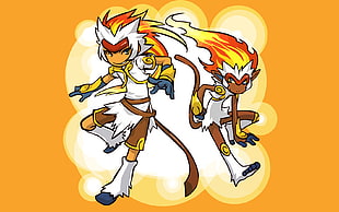 illustration of monkey character, Pokémon, Hitec, Gijinka
