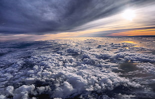 cloudy sky, nature, clouds, sky HD wallpaper