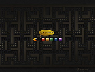 Pacman game application, Pacman, Blinky, Pinky, Inky HD wallpaper