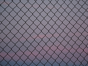 gray and black cyclone fence HD wallpaper