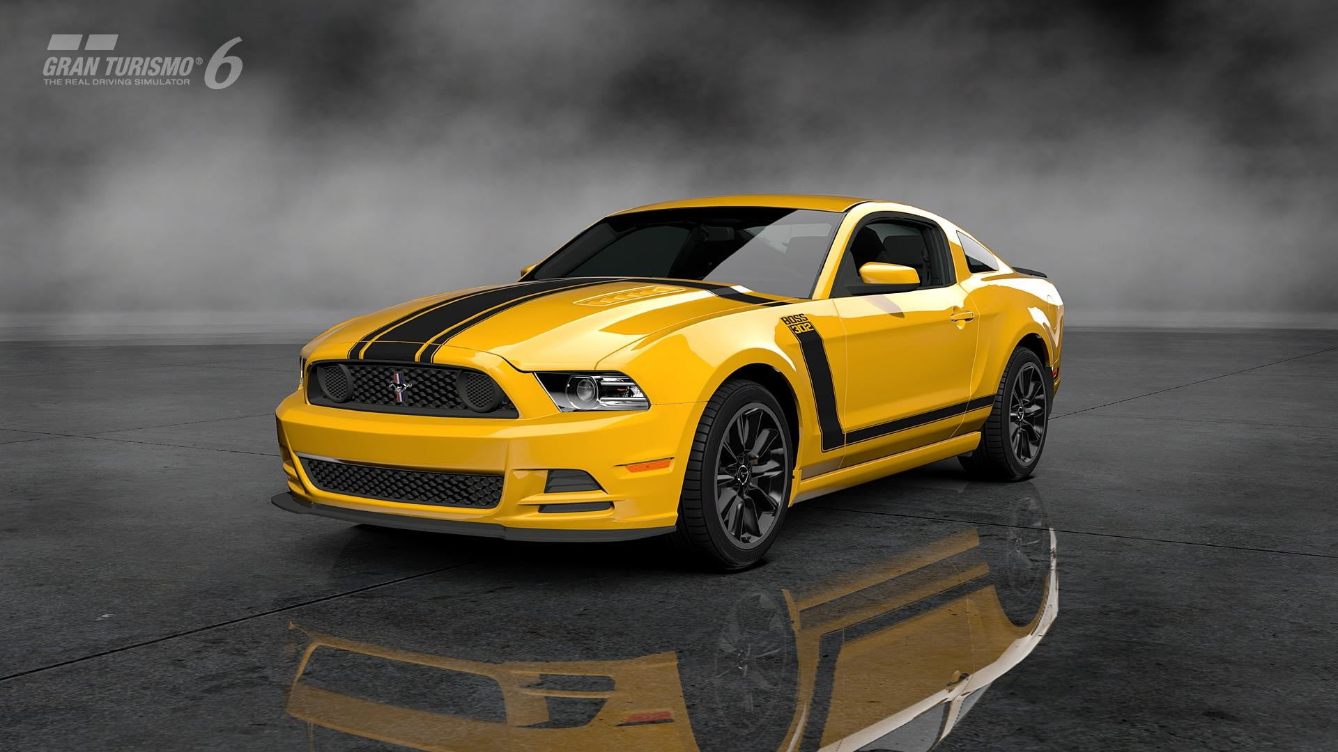 yellow Ford Mustang, Ford Mustang, boss 302, Gran Turismo 6, car