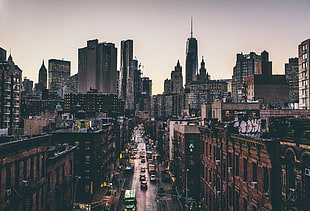 city, street, Manhattan, New York City HD wallpaper