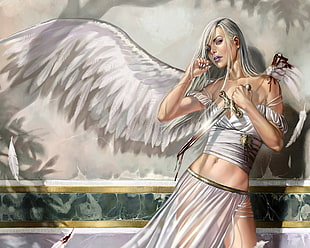 one-winged Angel painting