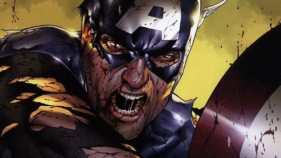 Marvel Captain America wallpaper, comics, Captain America, Marvel Comics HD wallpaper
