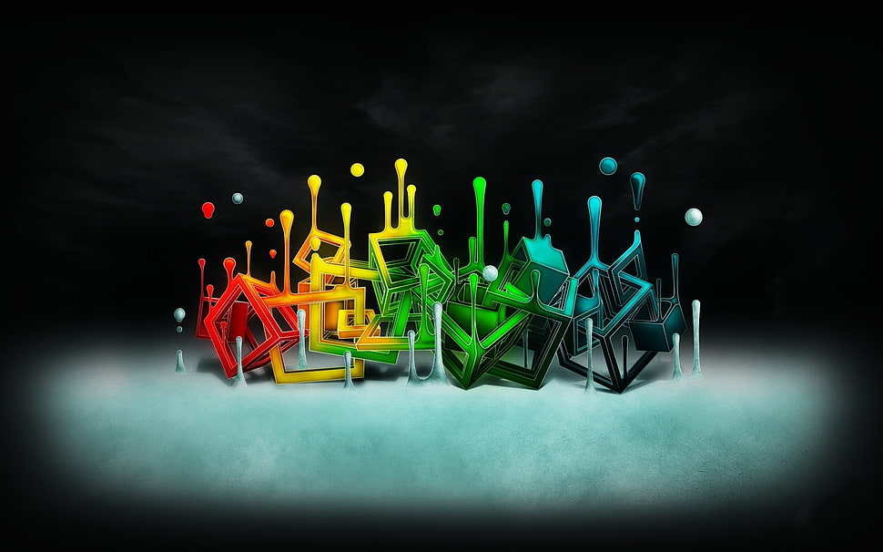 Form,  Square,  Irregular,  Multicolored HD wallpaper