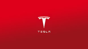red and white Air Jordan logo, Tesla Motors, logo HD wallpaper