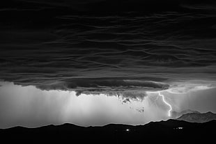 body of water, storm, lightning HD wallpaper
