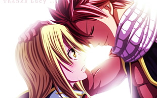 Natsu and Lucy of Fairy Tale digital wallpaper, Heartfilia Lucy , Dragneel Natsu, Fairy Tail, anime