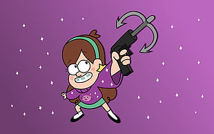 Cartoon Network female character, Mabel Pines, Gravity Falls, Grappling Hook HD wallpaper