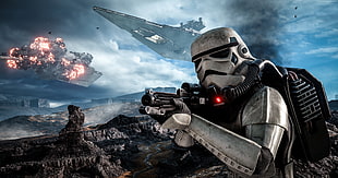 Star Wars Stormtrooper digital wallpaper