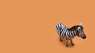 plastic zebra figurine