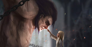 Illya and Berserker illustration, Fate/Stay Night, Berserker (Fate/Stay Night), Illyasviel von Einzbern HD wallpaper