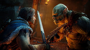 stainless steel sword, Middle-earth: Shadow of Mordor, video games HD wallpaper