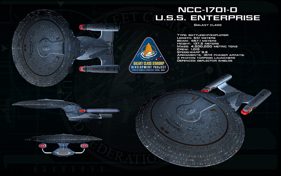 gray U.S.S. Enterprise digital artwork, Star Trek, USS Enterprise (spaceship) HD wallpaper