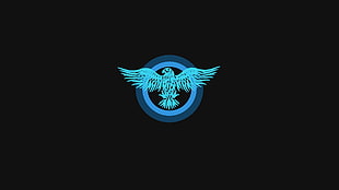 blue bird logo HD wallpaper