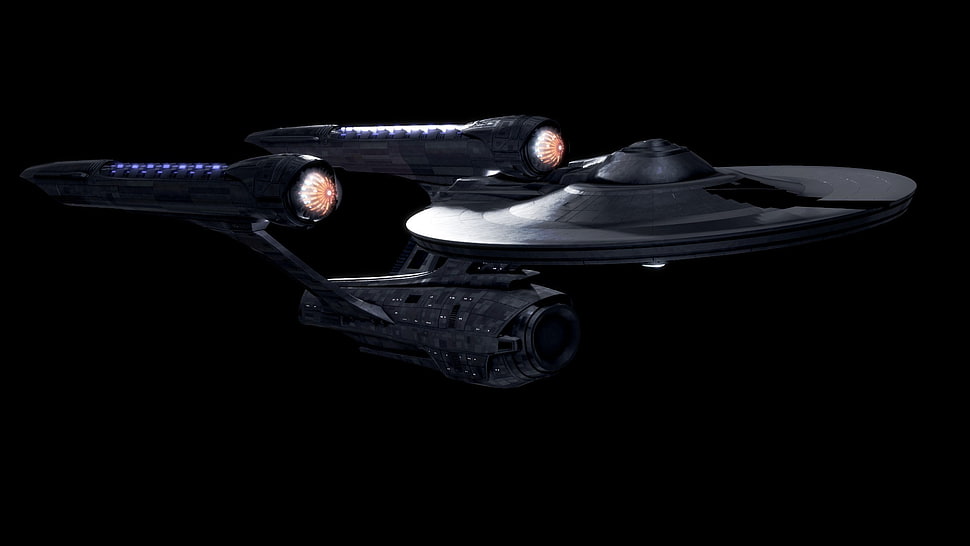 Star Trek spaceship digital poster HD wallpaper