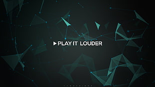 play it louder text HD wallpaper