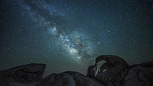 milky way, sky, nature, Milky Way HD wallpaper