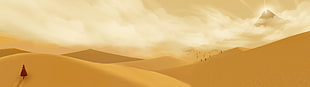 mountain of desert HD wallpaper