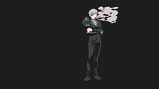 gray hair man illustration, Akame ga Kill!, Najenda, anime vectors HD wallpaper