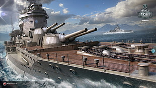 World of Warships 3D wallpaper, wargaming, World of Warships , Warspite, ship