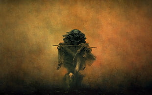 game poster, fantasy art, Zdzisław Beksiński, artwork, creature
