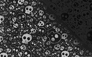 Skull,  Texture,  Background,  Shadow