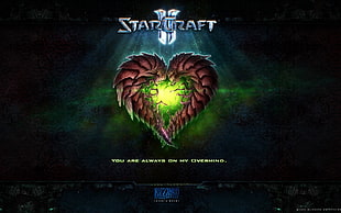Star Craft game application screengrab, StarCraft, Starcraft II, Zerg, heart HD wallpaper