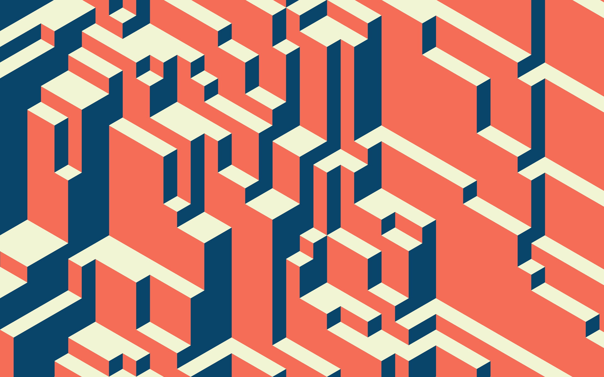 brown maze illustration, vector, fractal, minimalism, abstract