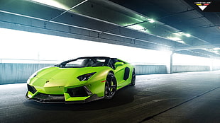 red luxury ca, Lamborghini, Lamborghini Aventador, car, green cars HD wallpaper