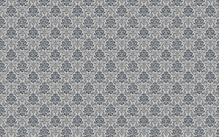 grey and blue damask pattern HD wallpaper
