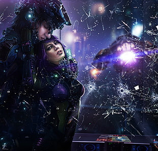 Ghost in the Shell wall paper, cyberpunk HD wallpaper