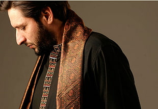 black and red floral textile, Shahid Afridi, cricket, Shalwar Kurta, Pakistan