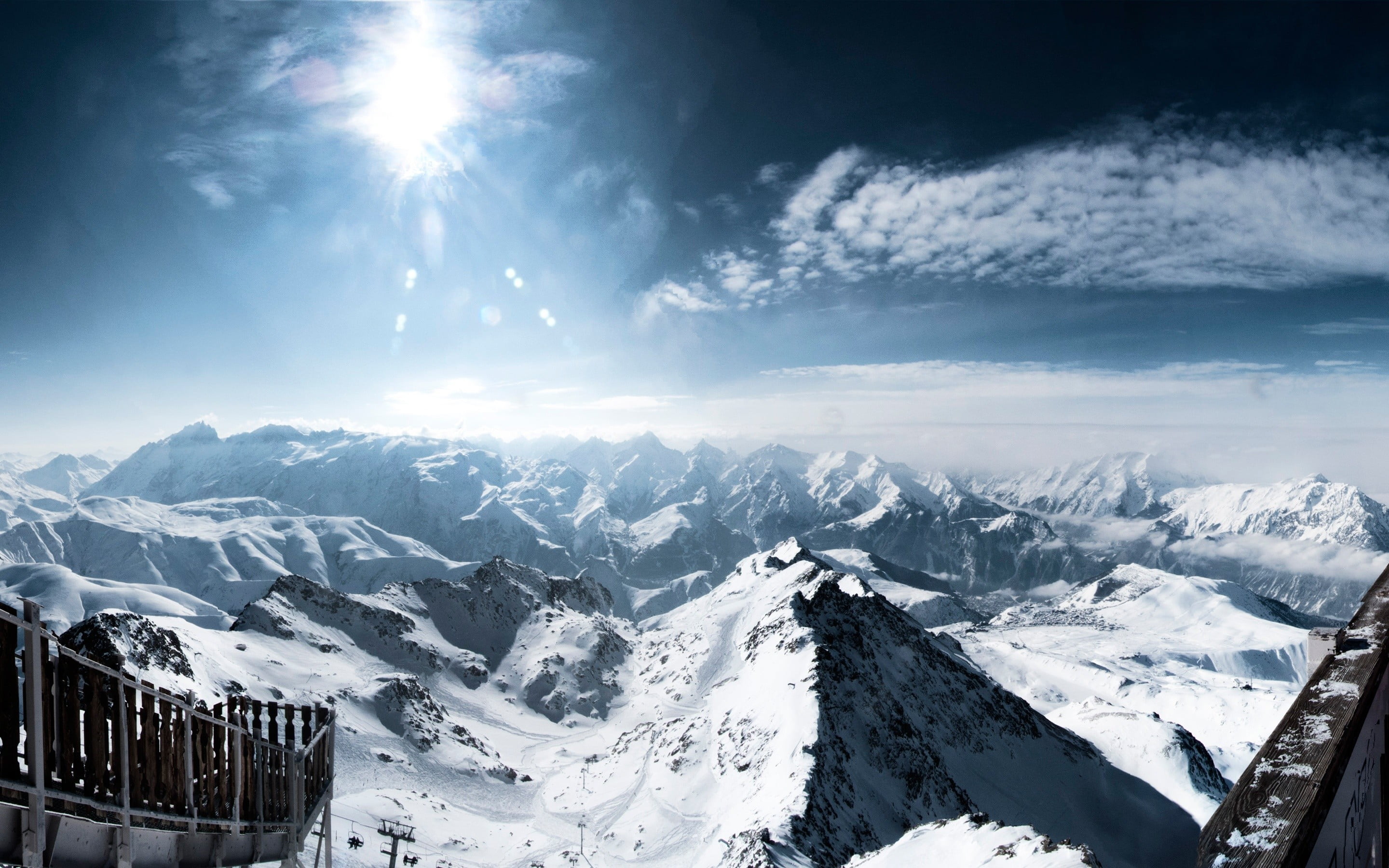 photo of snow-capped mountain, winter, mountains, Alps