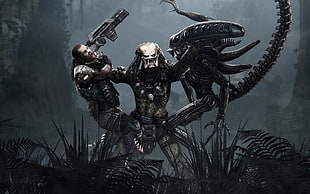 Alien vs Predator wallpaper, Xenomorph, Predator (movie)