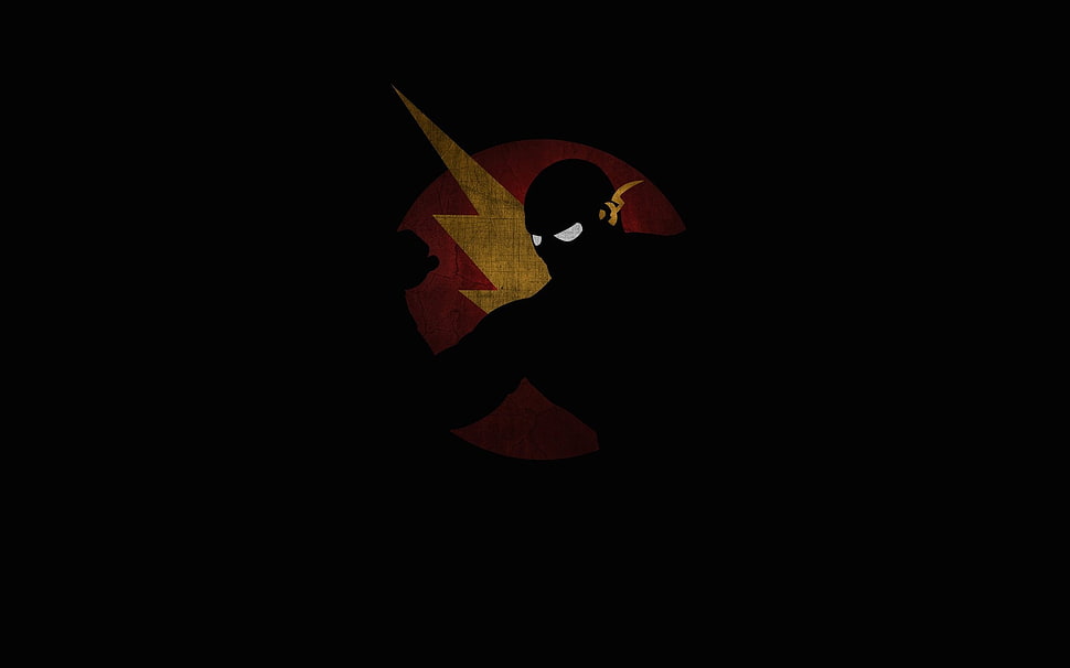 Flash illustration, DC Comics, The Flash, minimalism HD wallpaper