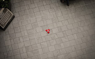 gray floor tiles